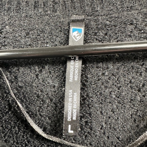 KUHL SONATA POINTELLE SWEATER SIZE LARGE - BLACK - Picture 6 of 8